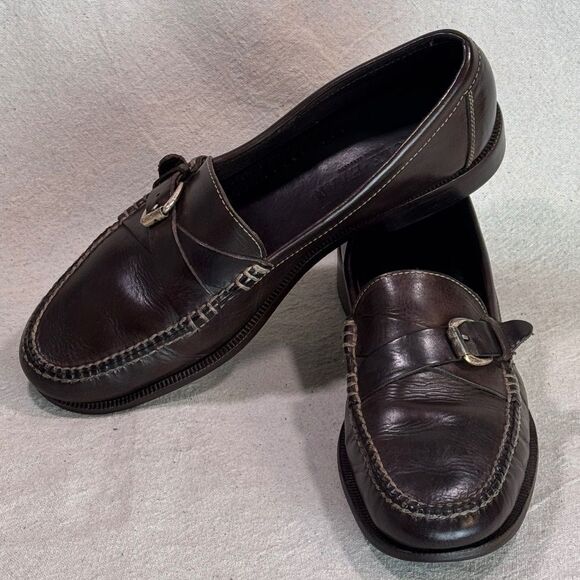 Vintage Cole Haan Buckle Strap Loafers Mens Size 11N - Picture 6 of 16